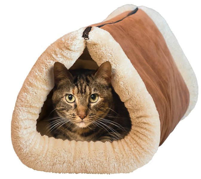 2 σε 1 τούνελ κρεβάτι & χαλάκι γάτας Kitty Shack
