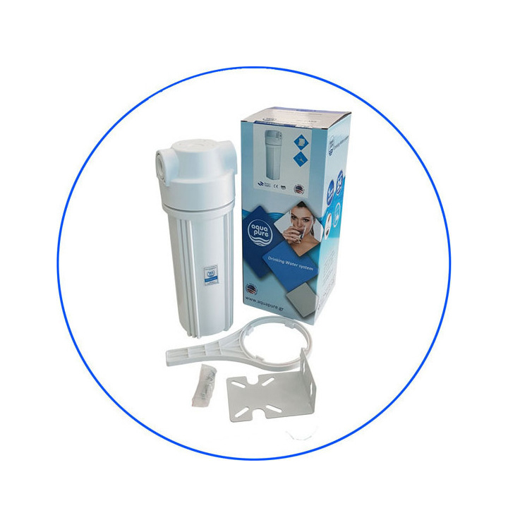 Aqua Pure APSUC 12W Συσκευή Φίλτρου Νερού Κεντρικής Παροχής / Κάτω Πάγκου Μονή ½" ME-03-131