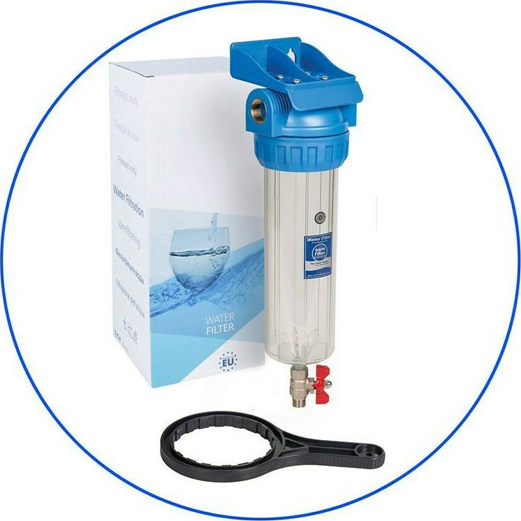 Aqua Filter FHPR12-3V Συσκευή Φίλτρου Νερού Κεντρικής Παροχής Μονή ½"