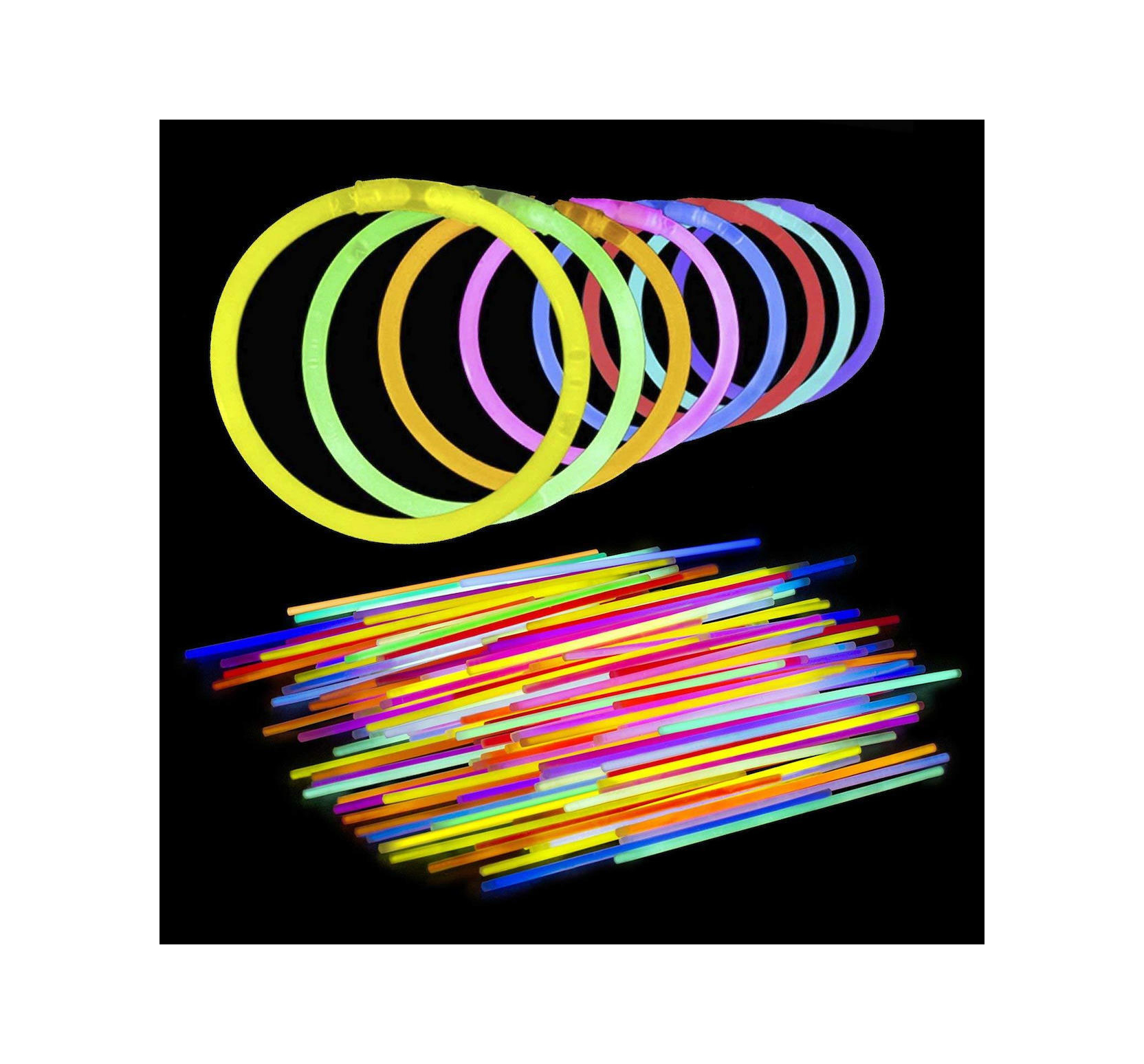 Ράβδοι για Πάρτυ που Φωσφορίζουν - Glow Sticks 20εκ 100τμχ