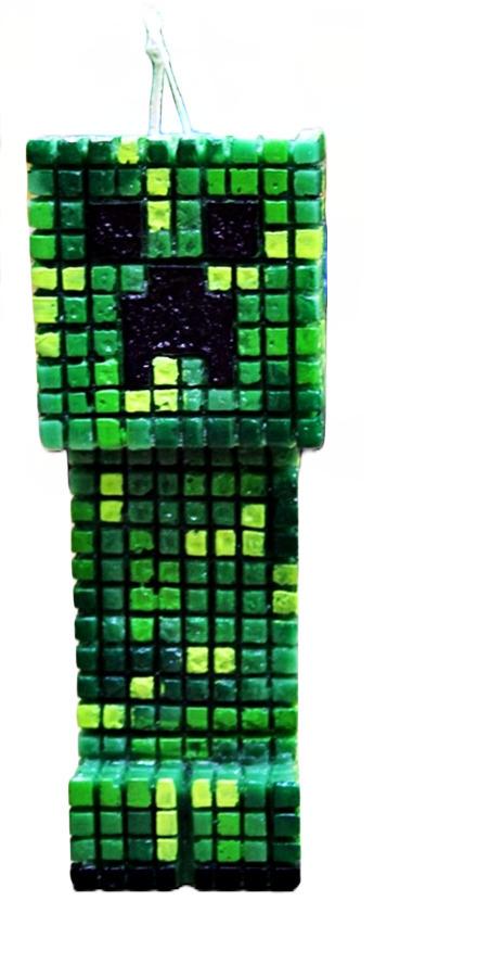 Πασχαλινή Λαμπάδα ΜΑΙΝΚΡΑΦΤ 3D Πράσινο 20X8X5 (003124)