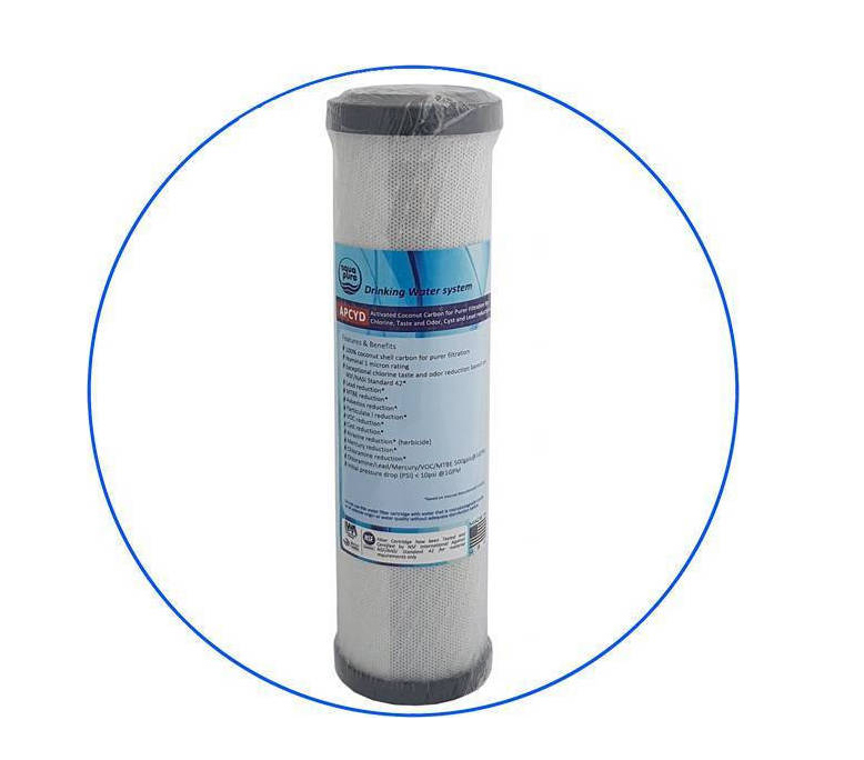 Aqua Pure 10" APCYD 1μm Activated Carbon Countertop and Undercounter Replacement Water Filter