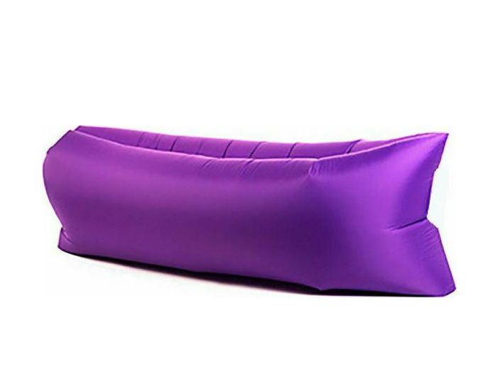 Φουσκωτός Καναπές - Ξαπλώστρα 675gr Lazy Bag - Inflatable Air Sofa Μωβ ΟΕΜ