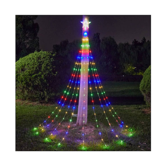 Χριστουγεννιάτικος φωτισμός 2.5μ 208 led πολύχρωμο 18779-19 81007TRL00CL