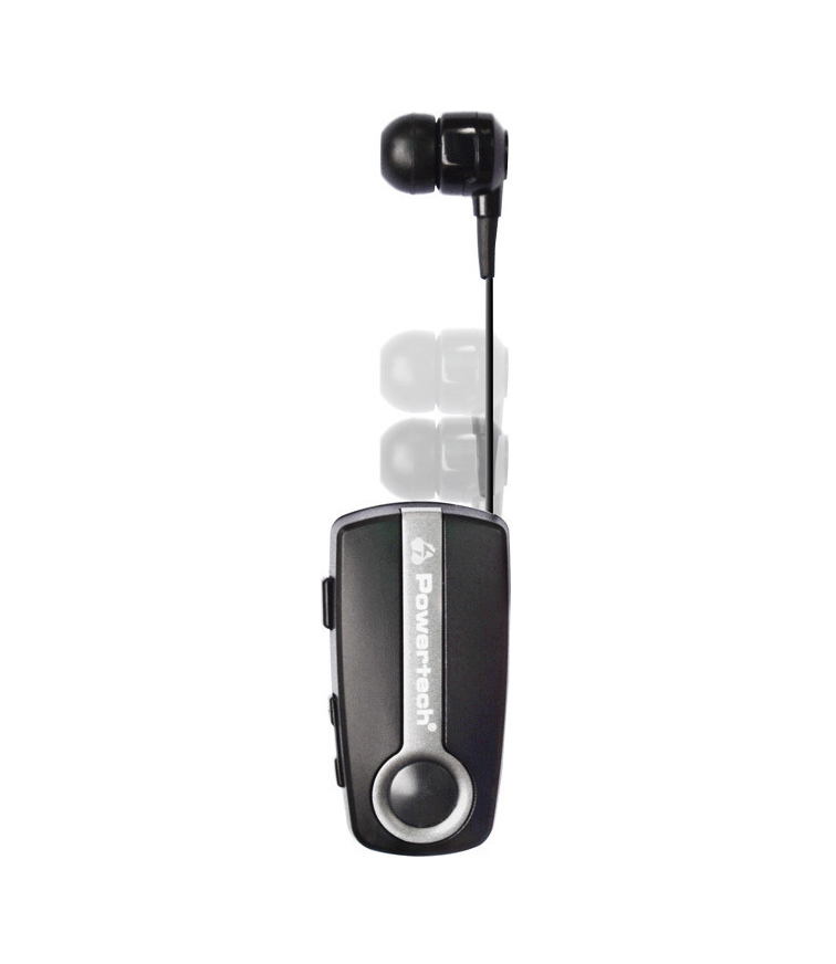 Powertech Klipp In-ear Bluetooth Handsfree PT-733 Ασημί
