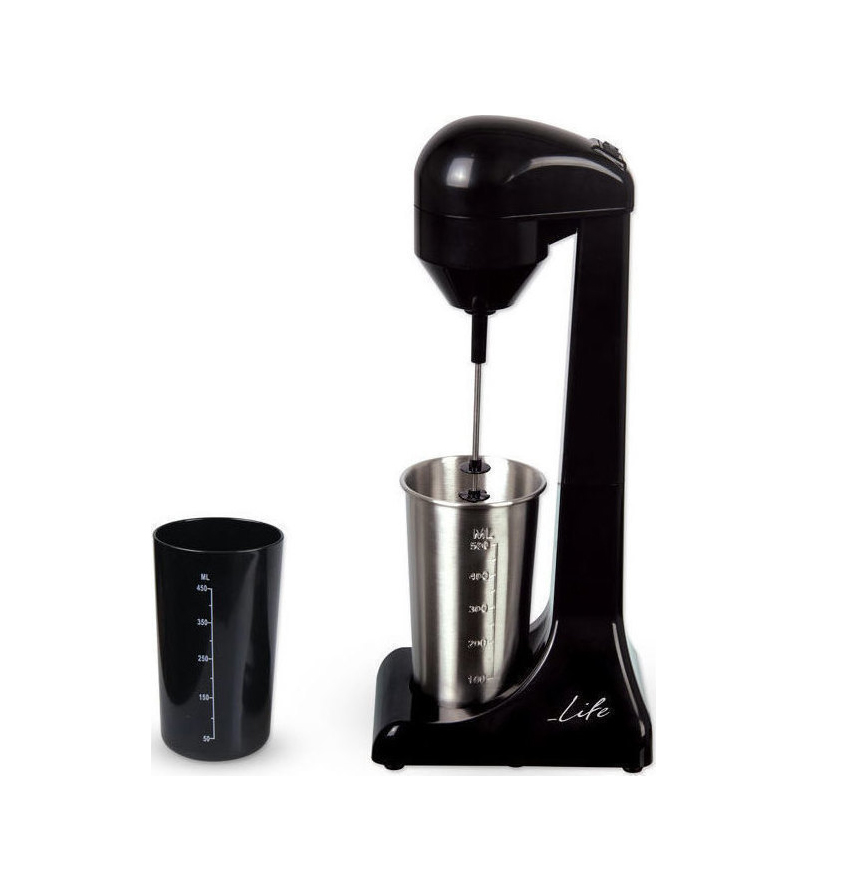 Life MyFrappe INOX + FMS-003 Φραπεδιέρα Μαύρη 221-0051