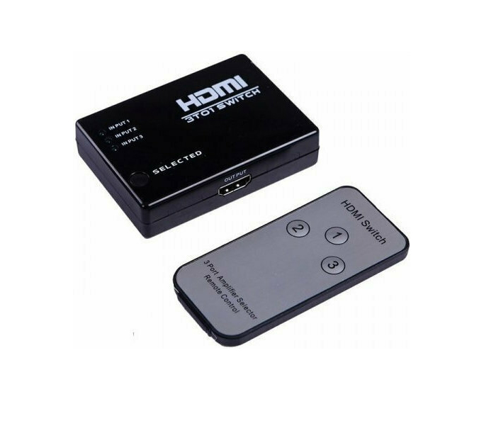 Powertech SLOT-020 UHD HDMI Amplifier Switch 3 είσοδοι/1 έξοδος 11462