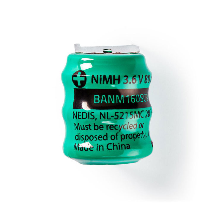 Nedis BANM160SC3 Επαναφορτιζόμενη Μπαταρία Ni-MH 3.6V 80mAh 233-1614