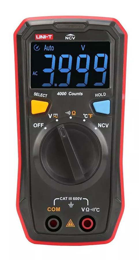 UNI-T ψηφιακό πολύμετρο τσέπης UT123T, NCV, DC/AC - 37056