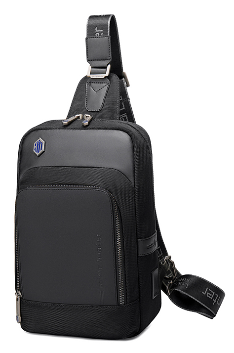 ARCTIC HUNTER τσάντα Crossbody XB00116, θήκη για tablet, αδιάβροχη μαύρη - ARCTIC HUNTER 49351