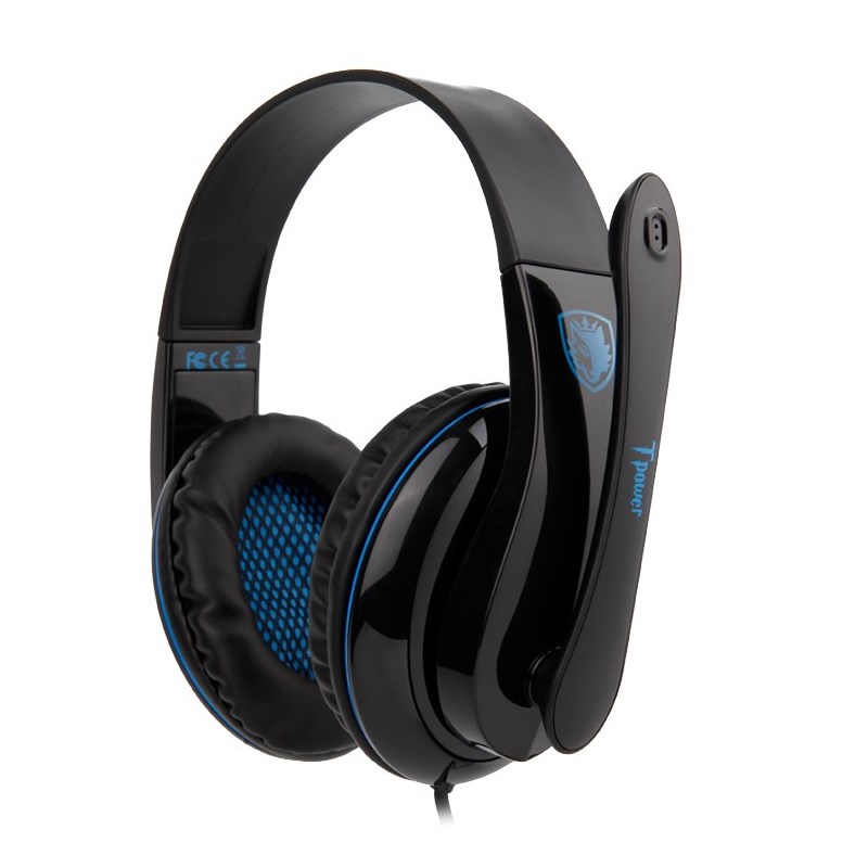 SADES Gaming headset Tpower με 40mm ακουστικά, Blue - SADES 10540