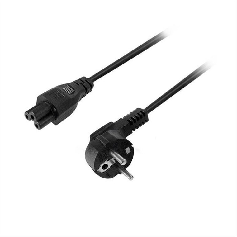 Akyga 208-0012 Schuko - IEC C5 Cable 1.5m Μαύρο