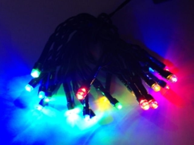20 Πολύχρωμα Χριστουγεννιάτικα LED Λαμπάκια Μπαταρίας