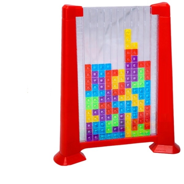 Παιχνίδι με τουβλάκια κατασκευών Tetris κόκκινο