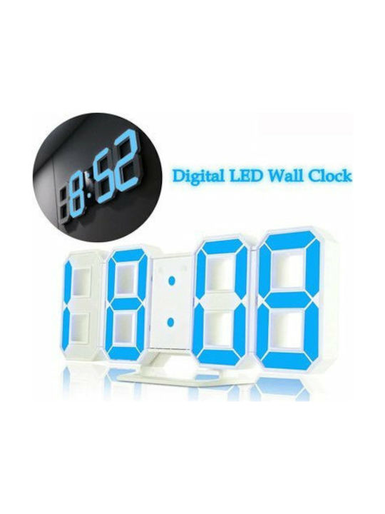 LED ψηφιακό ρολόι μπλε DS-6609 0375