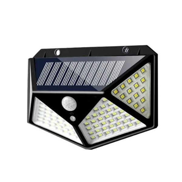 Ηλιακό επιτοίχιο φωτιστικό 100 LED μαύρο 20W AB-TA001 AERBES