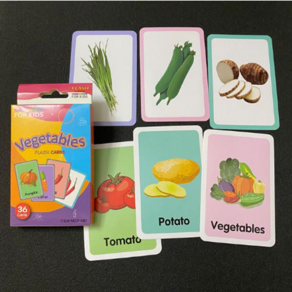 Εκπαιδευτικές κάρτες 36 τεμαχίων Λαχανικά