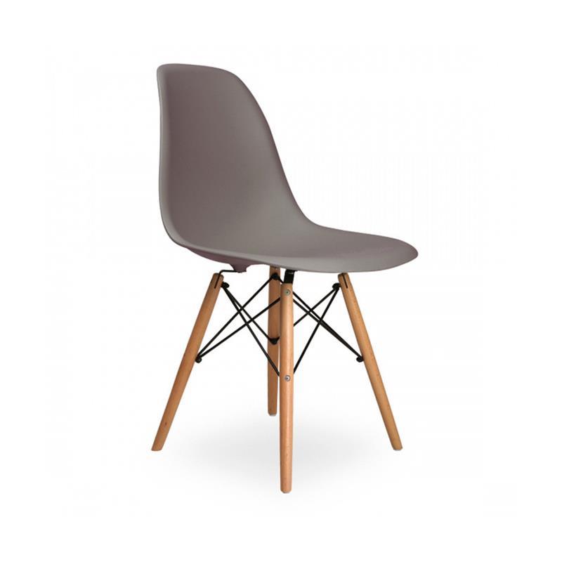 Oslo καρέκλα πλαστική γκρι με 4 πόδια Υ81x45x35εκ. - NS35059-08---2
