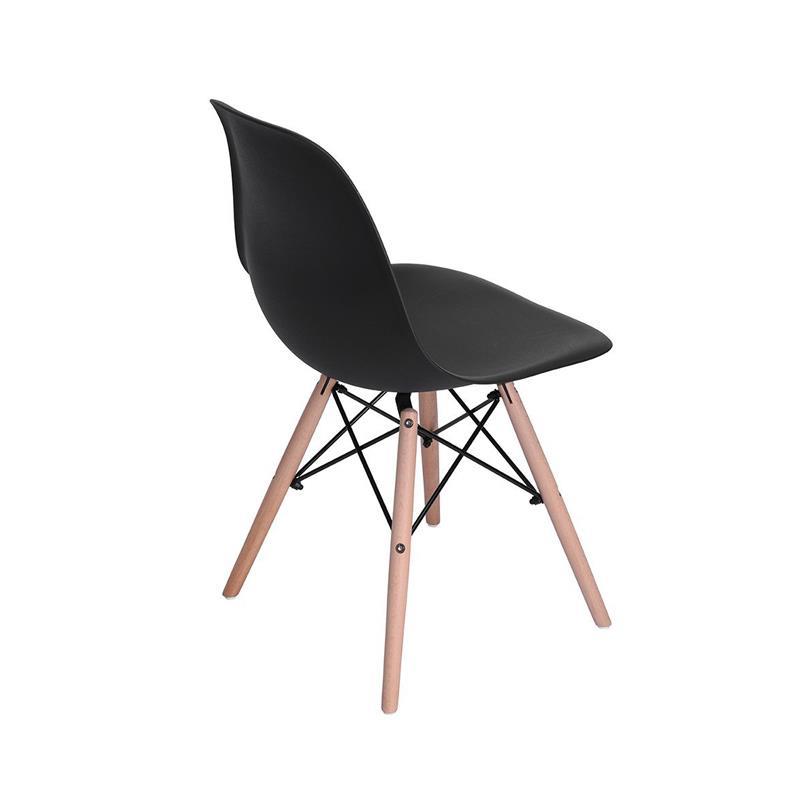 Oslo καρέκλα πλαστική μαύρη με 4 πόδια Υ81x45x35εκ. - NS35059-09---2