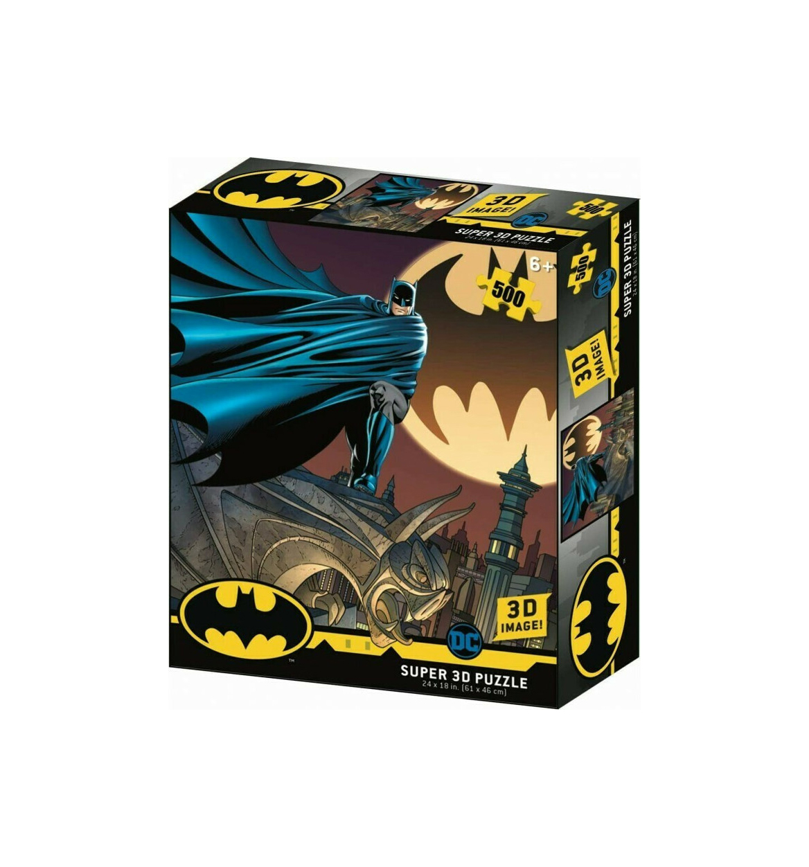 DC Comics Batman Bat Signal Coin Purse – Nylon Glove Box Pouch, School Supply, Gray, NWT