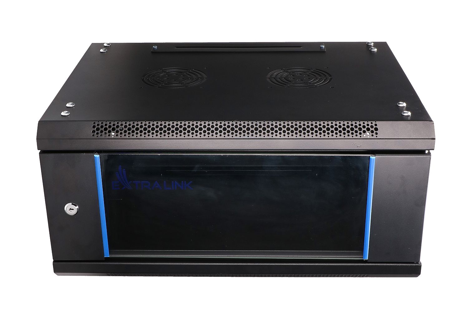 Extralink 4U 600x450 Rackmount cabinet wall Mounted Black