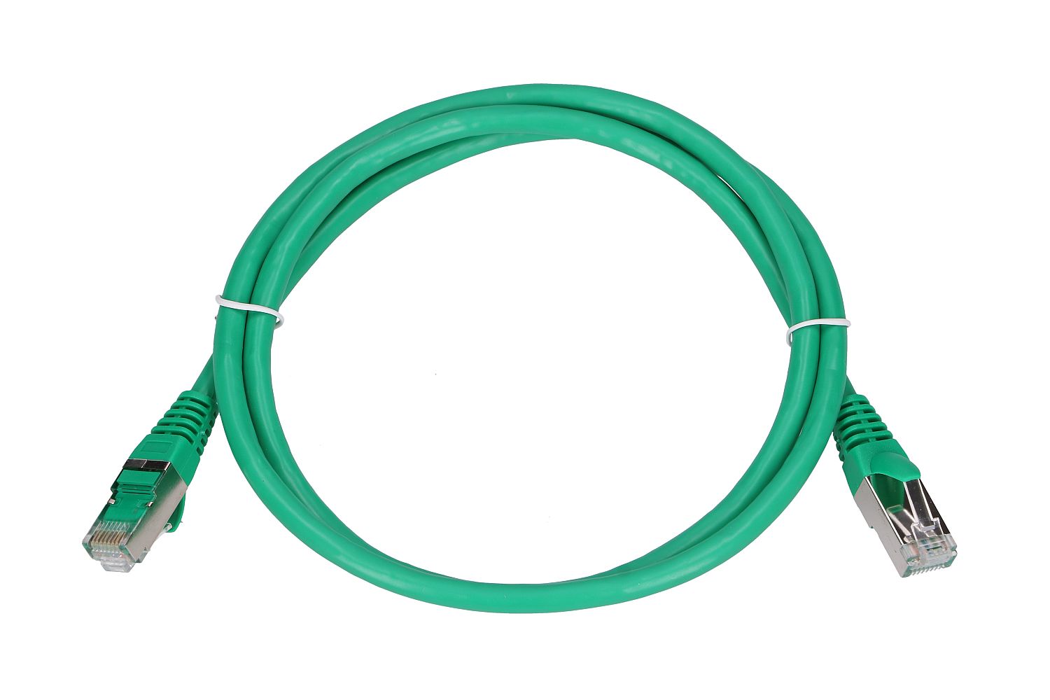 Extralink Kat.6 FTP 1m LAN Patchcord Copper twisted pair, 1Gbps Green