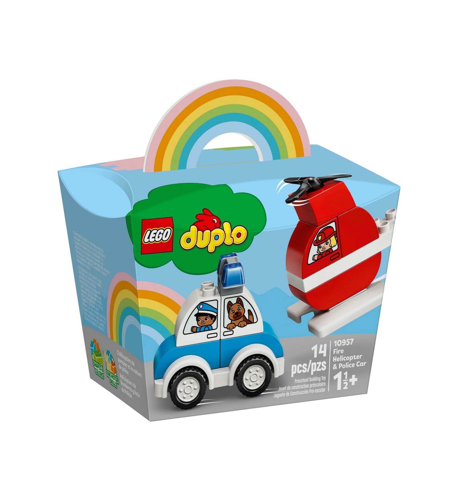 Lego Duplo: Fire Helicopter Police Car 10957