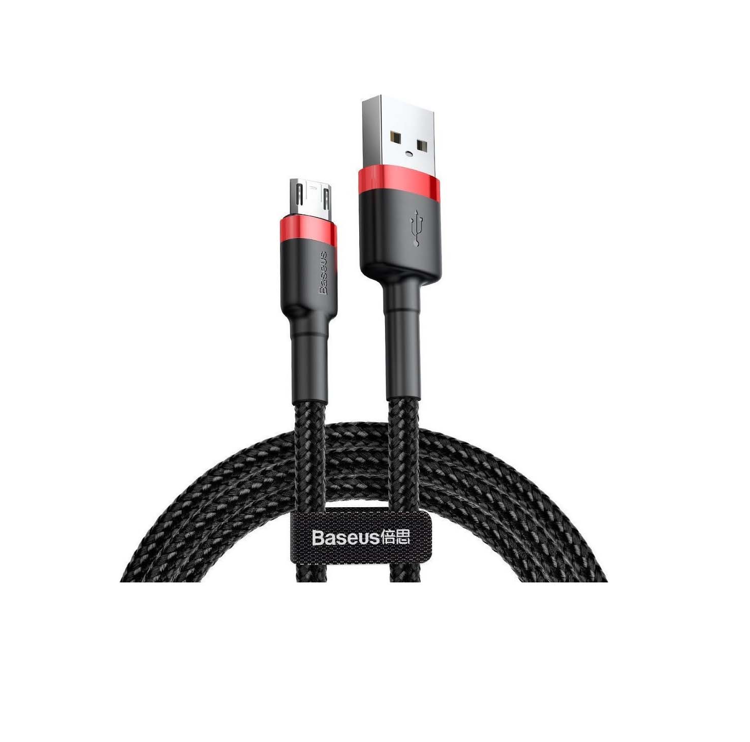 Baseus USB Cable - Cafule CAMKLF-A91 micro USB 0.5M 2.4A Black-Red