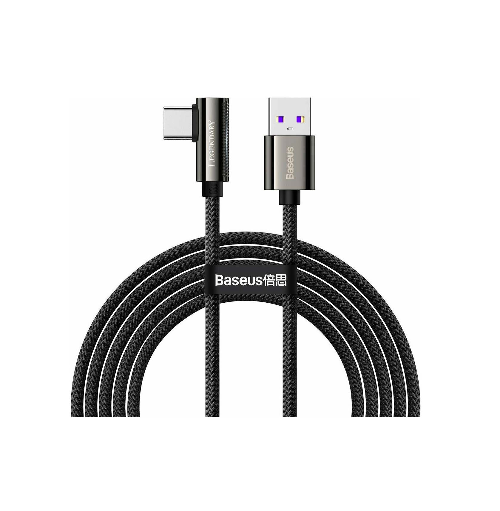 Baseus USB Cable - Legend Series Elbow CATCS-C01 Typ C 2M 66W Quick Charging Black