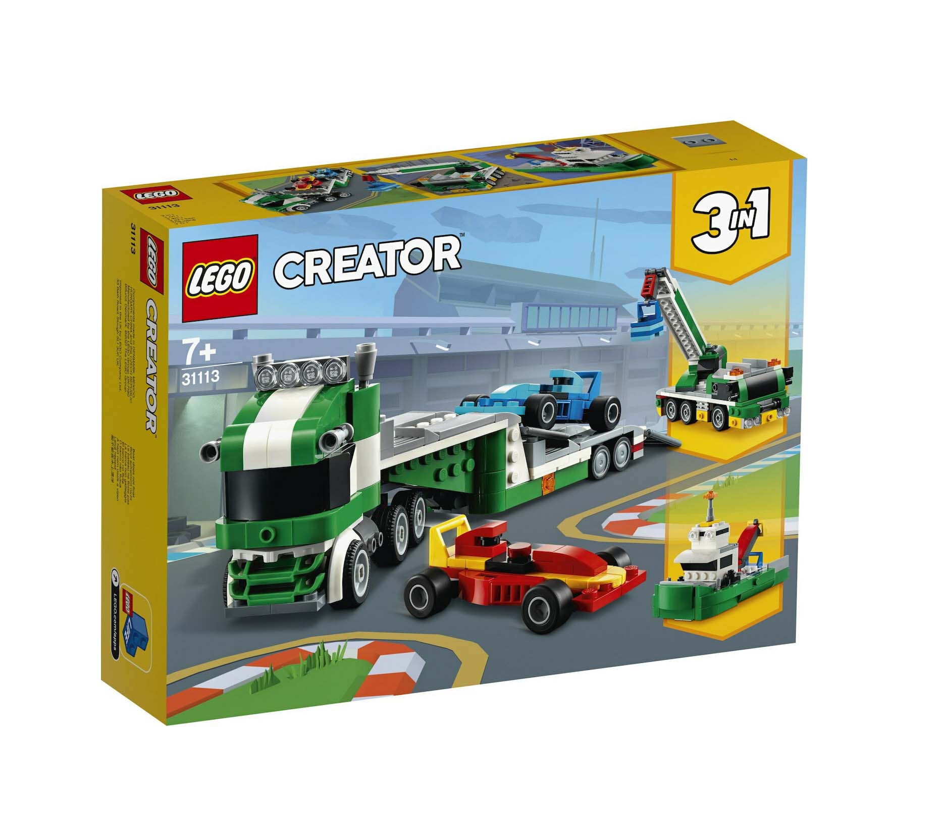 Lego Creator: 3 In 1 Race Car Transporter 31113