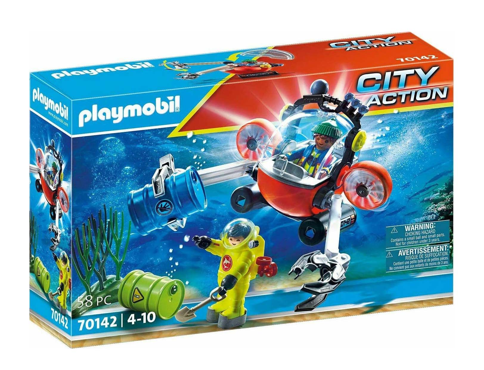Playmobil City Action: Enviromental Operation With Dive Boat 70142