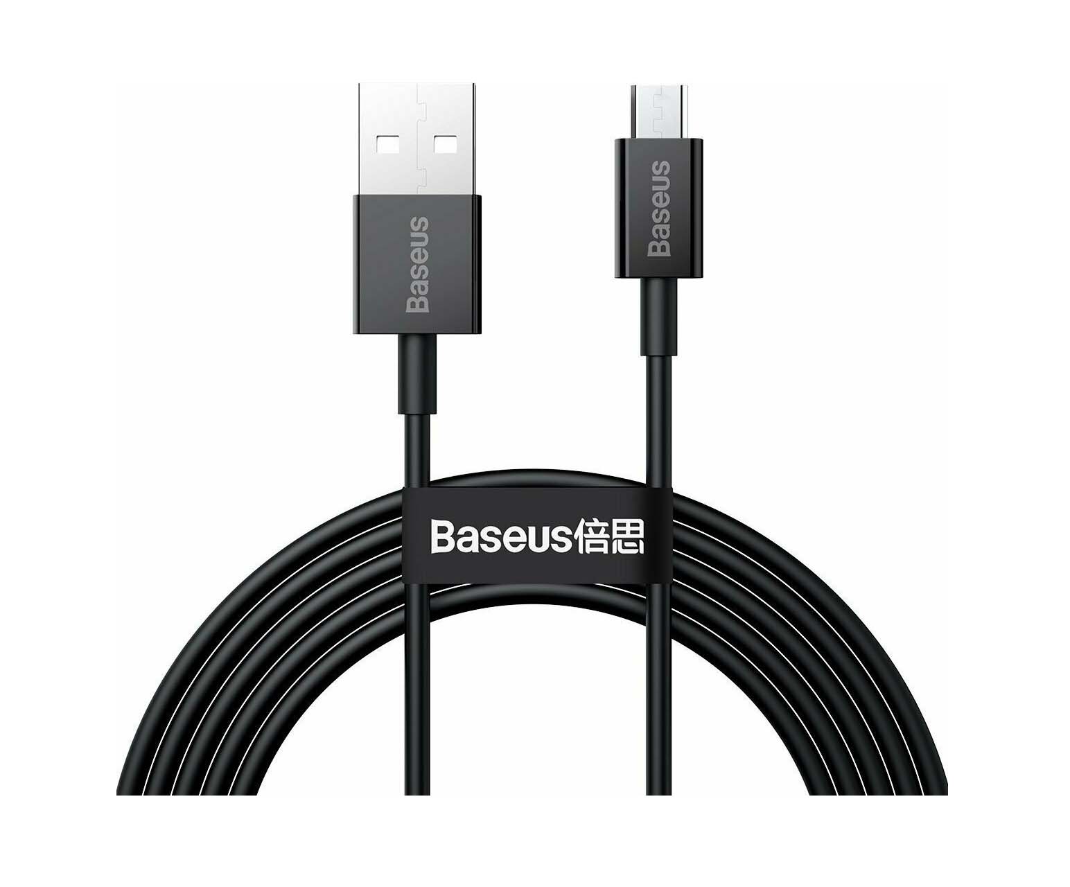 Baseus Superior Series Regular USB 2.0 to micro USB Cable Μαύρο 2m CAMYS-A01