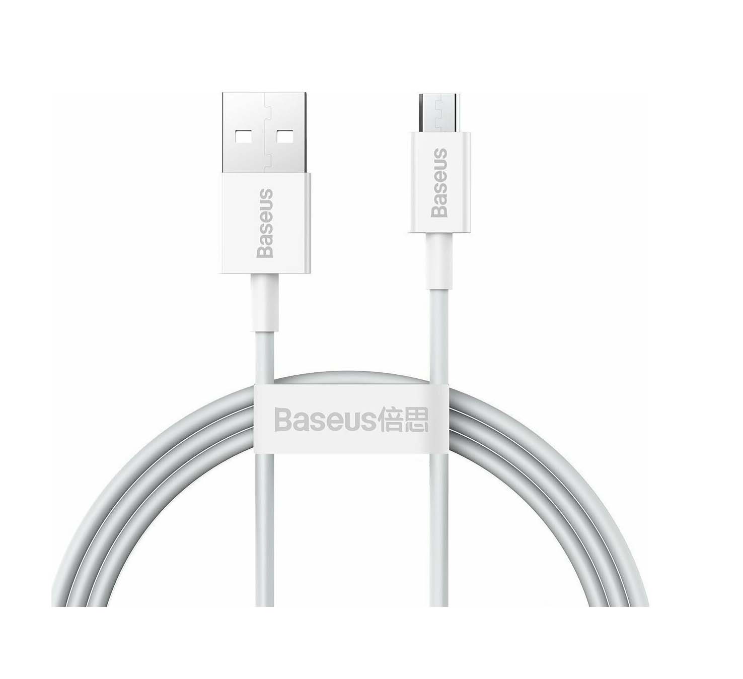 Baseus Superior Series Regular USB 2.0 to micro USB Cable Λευκό 1m CAMYS-02