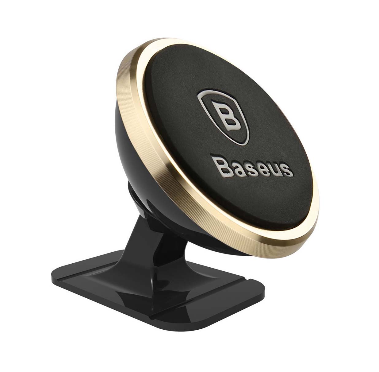 Baseus Βάση Κινητού Αυτοκινήτου Magnetic 360-degree Rotation SUGENT-NT0V Black-Gold