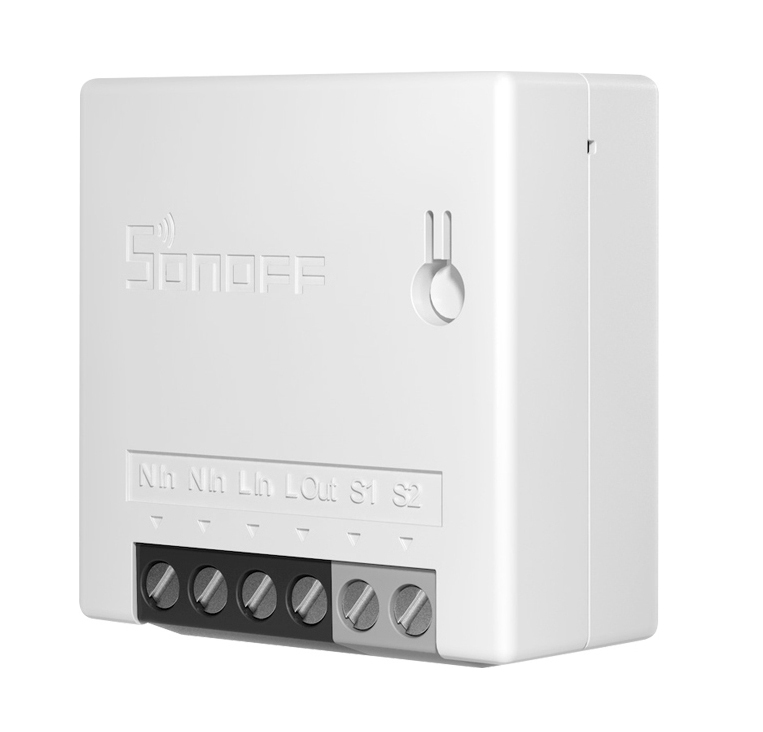 Sonoff MINIR2 Smart Ενδιάμεσος Διακόπτης Wi-Fi  White