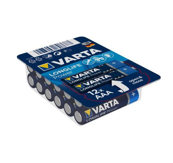 Varta LongLife Power Αλκαλικές Μπαταρίες AAA/LR03 1.5V 12τμχ