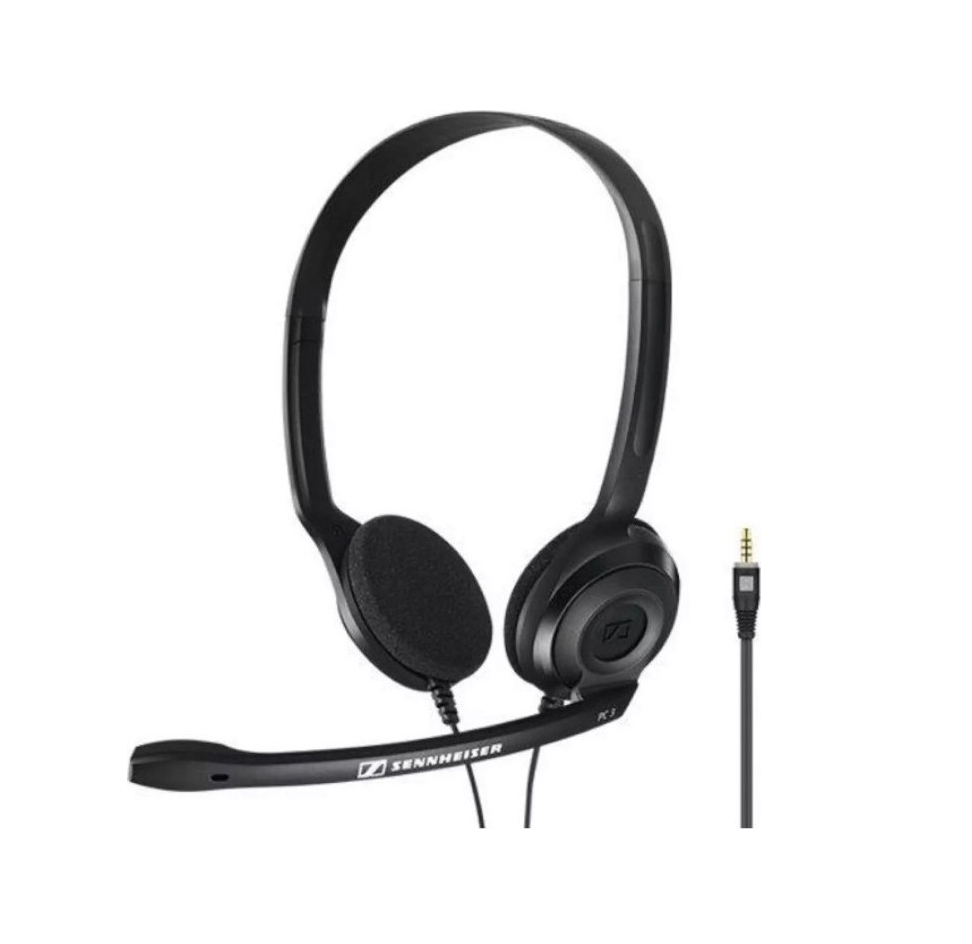 Sennheiser PC 5 On Ear Multimedia Ακουστικά με μικροφωνο και σύνδεση 3.5mm Jack 508328