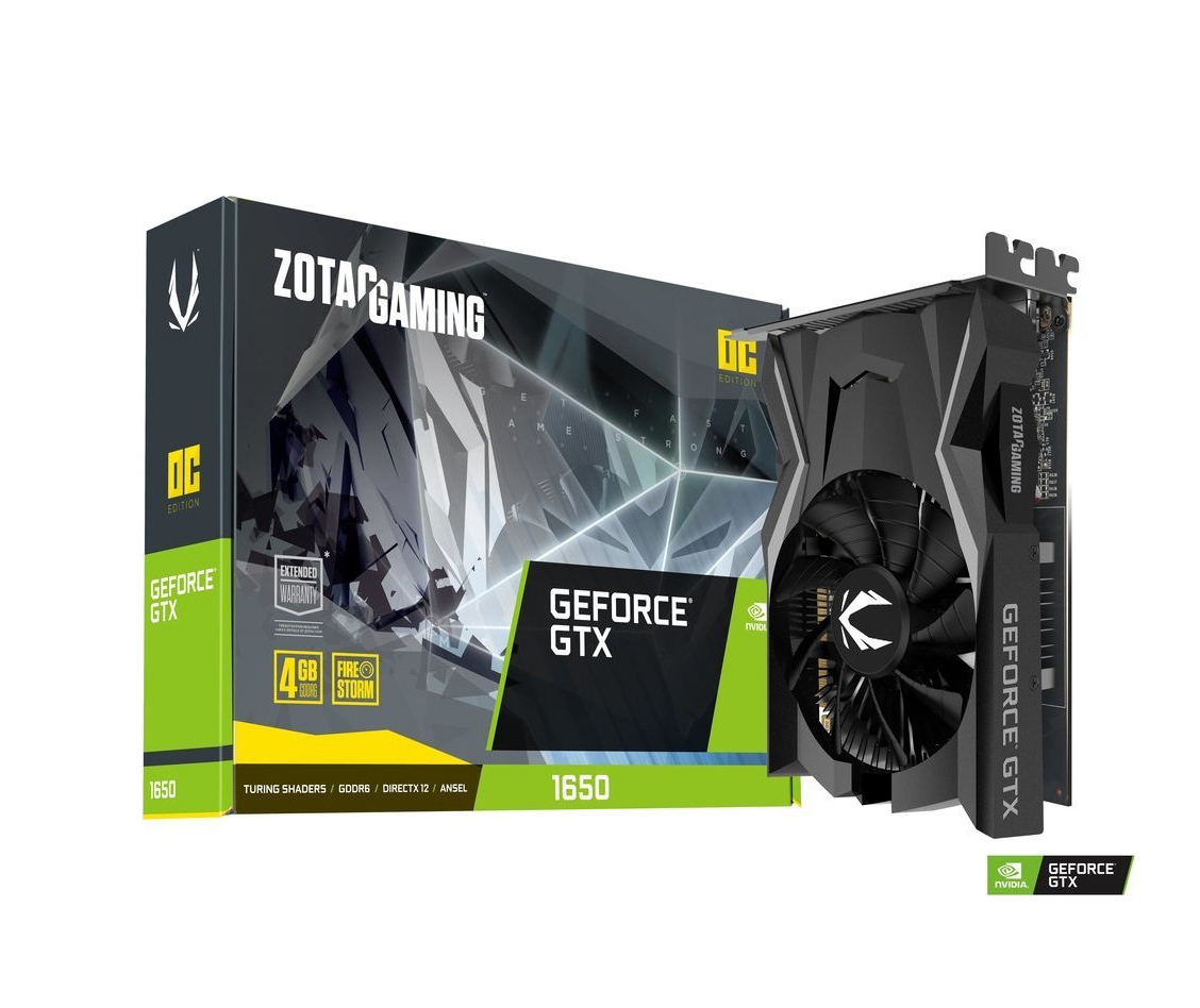Zotac GeForce GTX 1650 4GB OC ZT-T16520F-10L Κάρτα Γραφικών