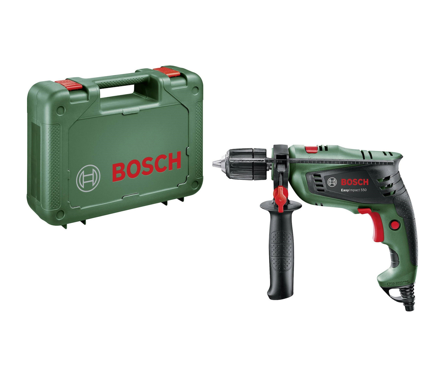 Bosch EasyImpact 550 Κρουστικό Δράπανο 550W με Θήκη (0603130000)