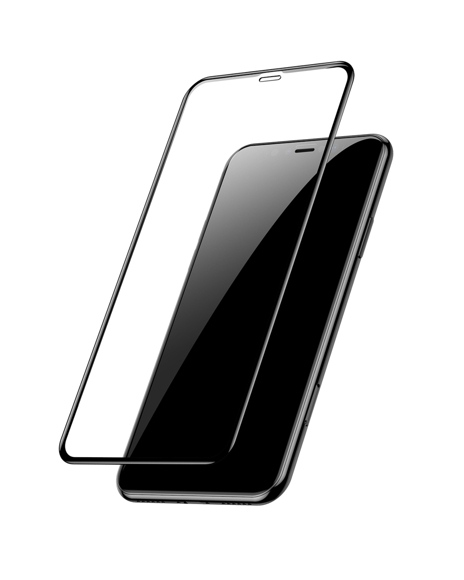 Baseus Full Face Tempered Glass Black iPhone XS Max SGAPIPH65-KC01