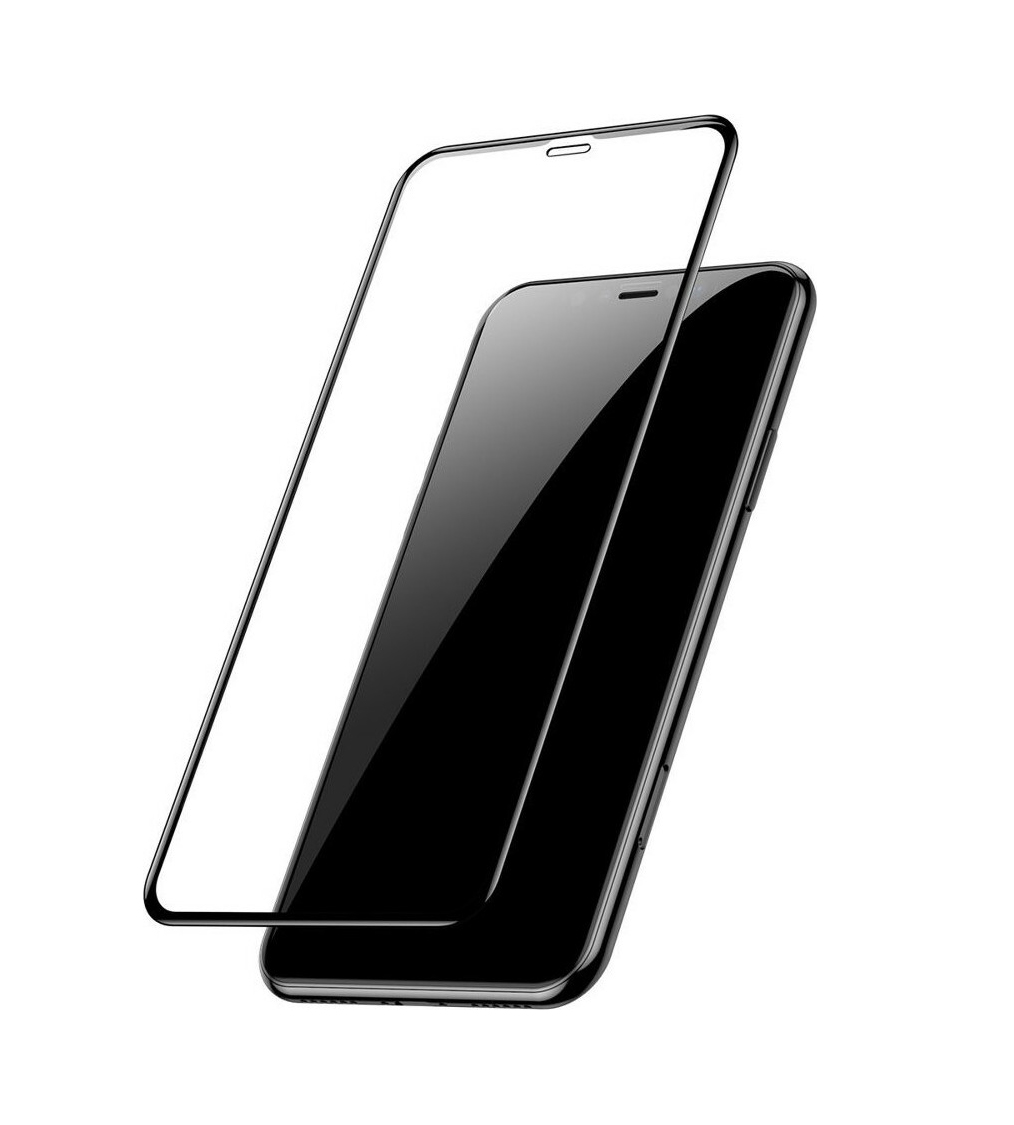 Baseus 3D Full Face Tempered Glass Black iPhone XS Max SGAPIPH65-PE01