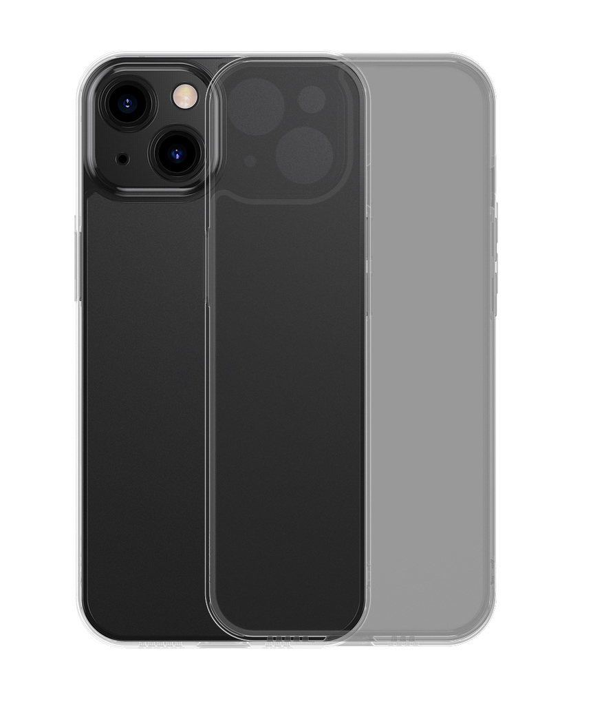 Baseus Frosted Glass Back Cover Σιλικόνης iPhone 13 Black ARWS000301