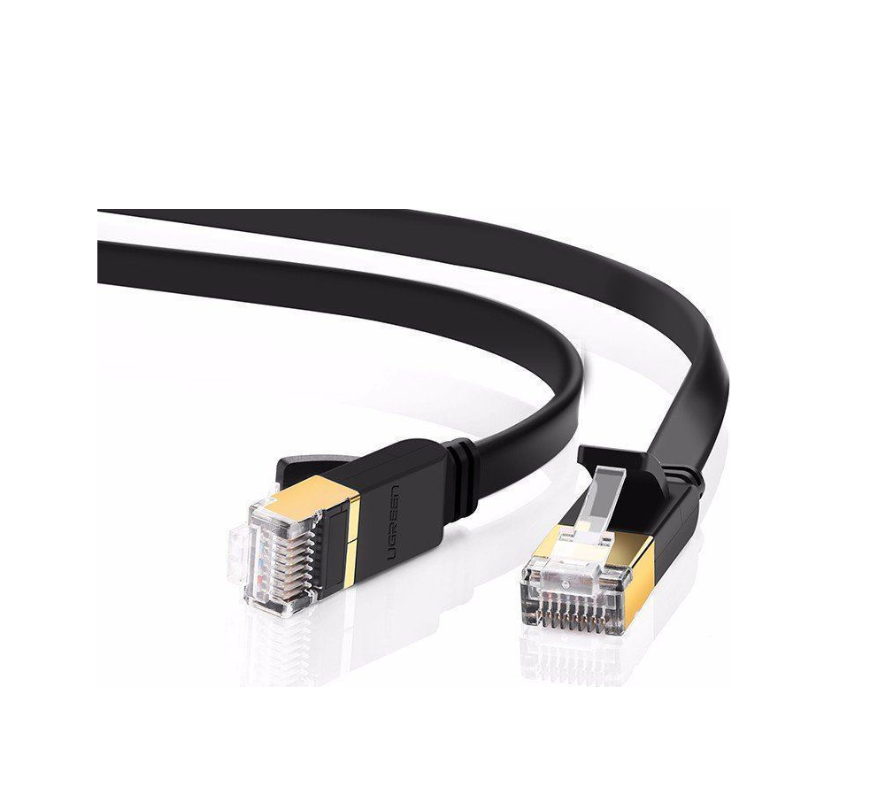 Ugreen NW106 Flat U/FTP (STP) Cat.7 Καλώδιο Δικτύου Ethernet 5m Black 11263