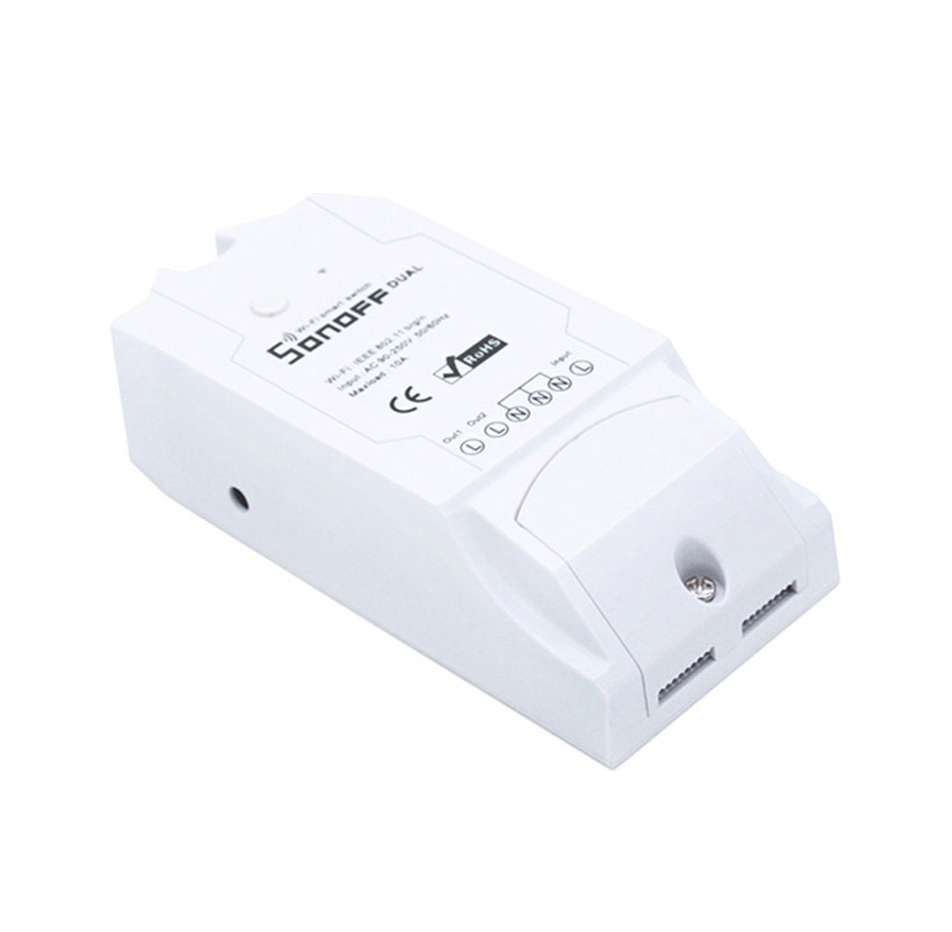 Sonoff Dual R2 Smart Ενδιάμεσος Διακόπτης Wi-Fi σε White IM160811001