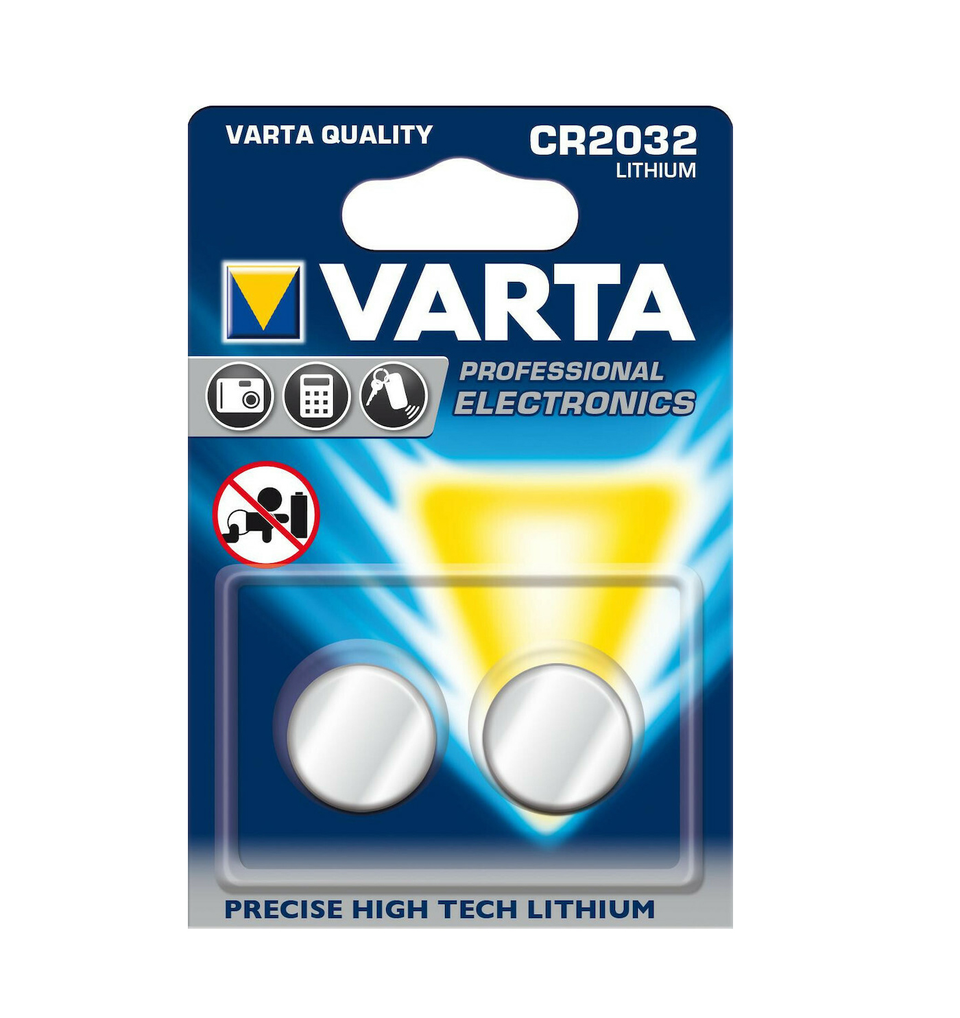 Varta Professional Electronics Μπαταρίες Λιθίου Ρολογιών CR2032 3V 2τμχ
