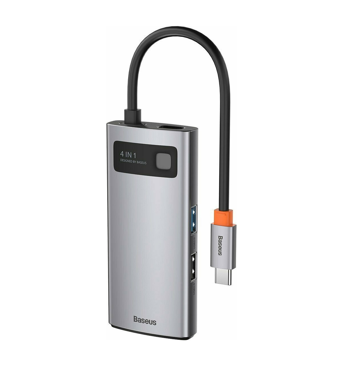 Baseus Metal Gleam Series USB-C Docking Station με HDMI 4K PD  CAHUB-CY0G Ασημί