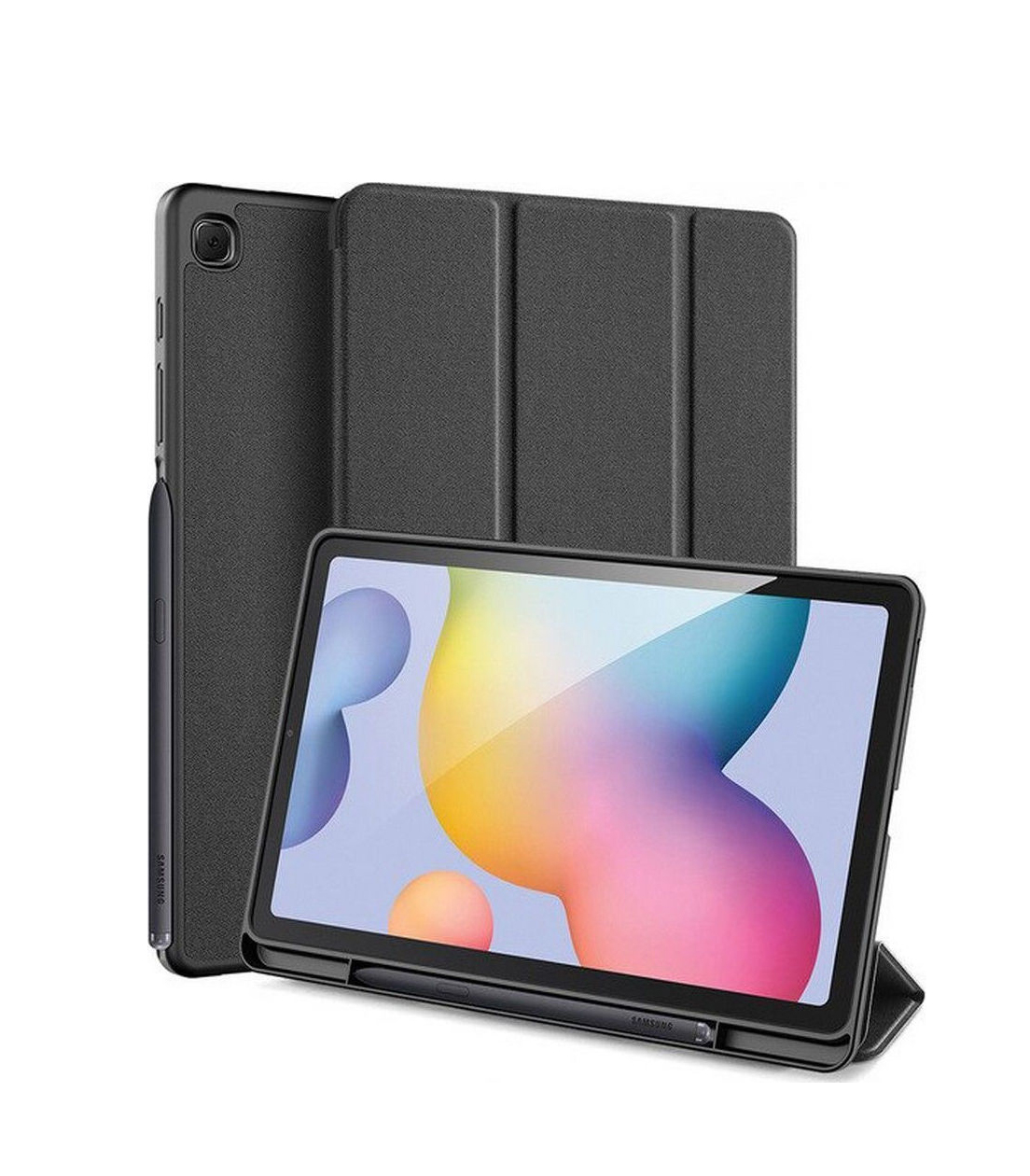 Dux Ducis Domo Smart Flip Cover Δερματίνης Galaxy Tab S6 Lite 10.4 Black