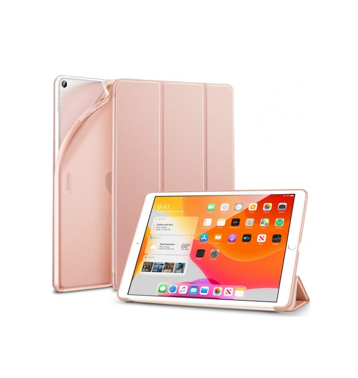 ESR Rebound Flip Cover Δερματίνης / Σιλικόνης iPad 2019/2020/2021 10.2'' Rose Gold
