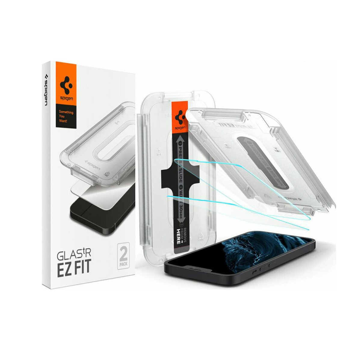 Spigen EZ FIT GLAS.tR SLIM 2.5D Tempered Glass 2τμχ iPhone 13 mini AGL03396
