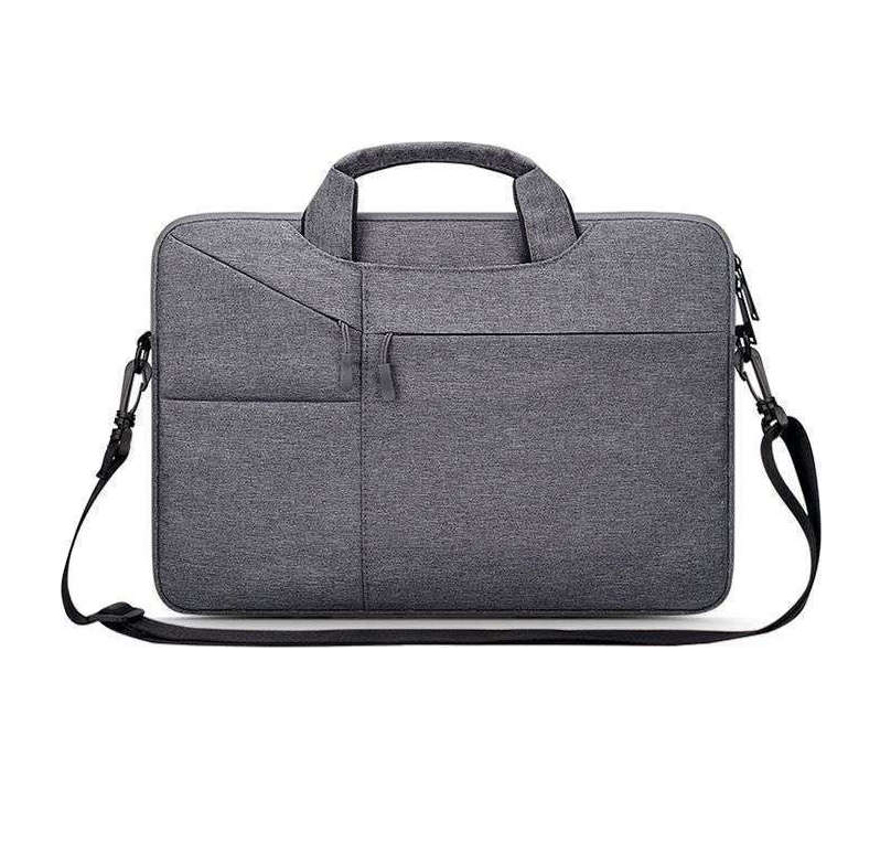 Tech-Protect Pocketbag Τσάντα Ώμου / Χειρός για Laptop 14" Dark Grey